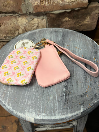 The Darling Effect Marigold Lane Pink Dynamic Duo Wristlet