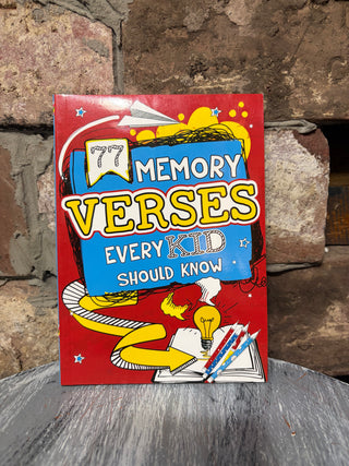 Christian Art Gifts Kid Book 77 Memory Verses Every Kid Should Know