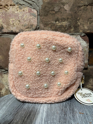 The Darling Effect Teddy Pouch Square Pearl Blush