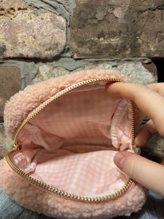The Darling Effect Teddy Pouch Square Pearl Blush