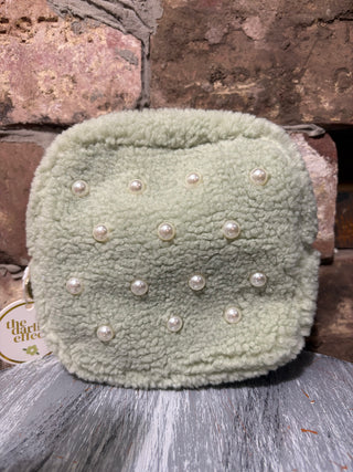 The Darling Effect Teddy Pouch Square Pearl Sage