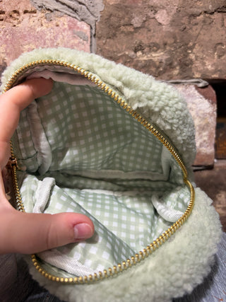 The Darling Effect Teddy Pouch Square Pearl Sage