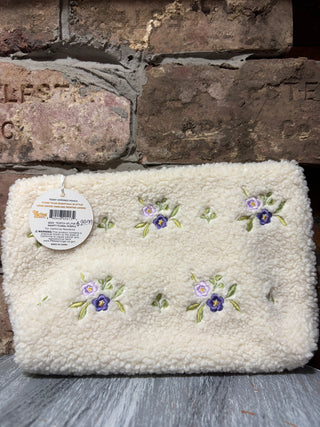 The Darling Effect Teddy Pouch Dainty Floral Purple