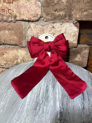 The Darling Effect Fancy Frills Hair Bow -Everbloom Dusty Rose