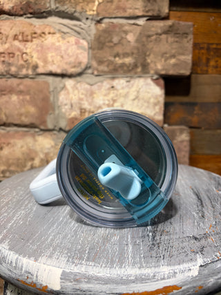 Darling Effect 40oz Lifestyle Flip Straw Tumbler Oh So Fancy Blue