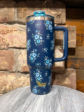 Darling Effect 40oz Lifestyle Flip Straw Tumbler Endless Daydream Navy