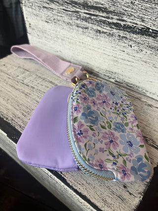 The Darling Effect Secret Garden Blue Dynamic Duo Wristlet