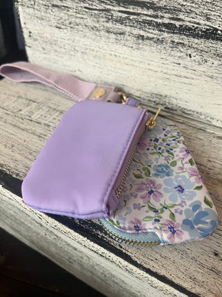 The Darling Effect Secret Garden Blue Dynamic Duo Wristlet