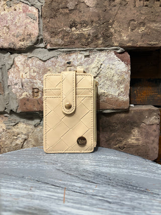 Darling Effect Oat Woven Keychain Wallet