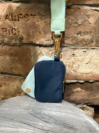 The Darling Effect Aqua Duo Wristlet