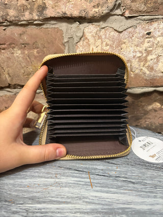 Darling Effect Zip Around Wallet - Metallic Gold