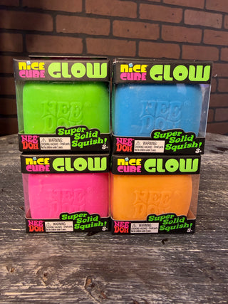 NeeDoh Glow Nice Cube & Puka Squishy Steam Bun Combo