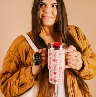 Darling Effect 20 oz LifeStyle Flip Straw Tumbler - Oh So Merry
