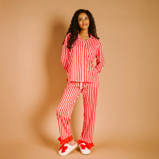 Darling Effect Sweet Dreams Pajama Pants Set - Peppermint Stripes