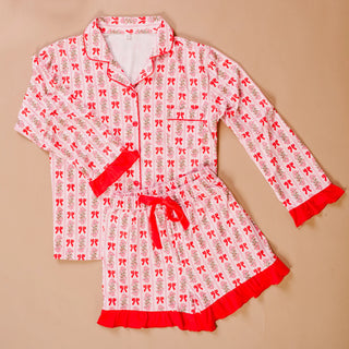Darling Effect Sweet Dreams Pajama Shorts Set - Oh So Merry