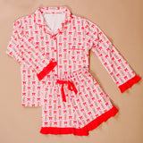 Darling Effect Sweet Dreams Pajama Shorts Set - Oh So Merry