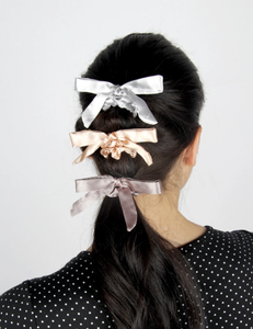 Banded Skinny Bow Scrunchies