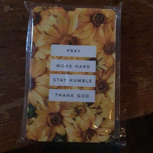 P. Graham Dunn Pocket Card Pray Work Hard