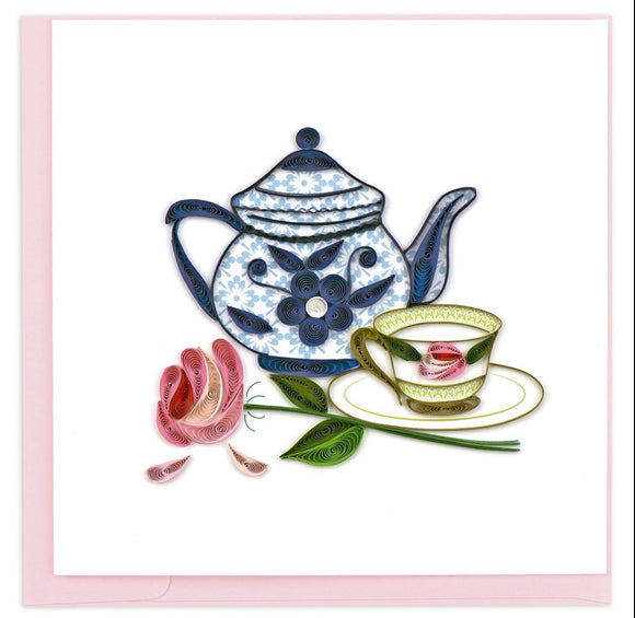 Tea Party Quilling Card