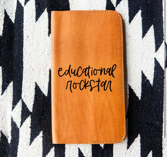 Kingfolk Educational Rockstar Leather Notebook