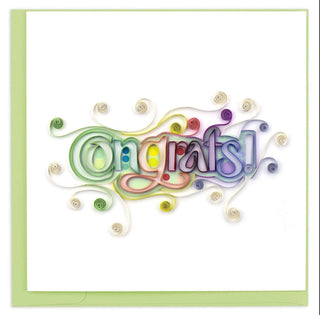 Quilling Card Congrats