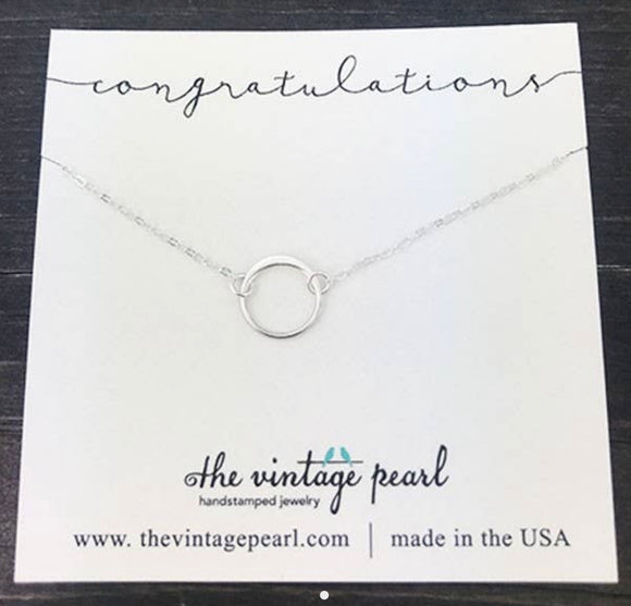 The Vintage Pearl Congratulations 18” Necklaces