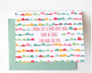 Mary Square I Know Life Is Hard Card