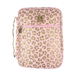Mary Square Bible Cover Blush Leopard