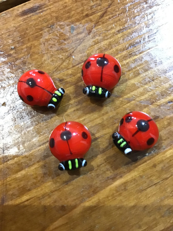 Glass Little Lady Bugs, Ganz - The Olive Branch